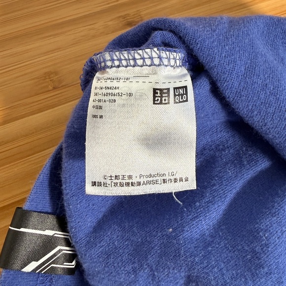 🤖 Uniqlo Ghost in the Shell Arise Shirt Womens Small Blue Anime Graphic Tee UT - Picture 4 of 8